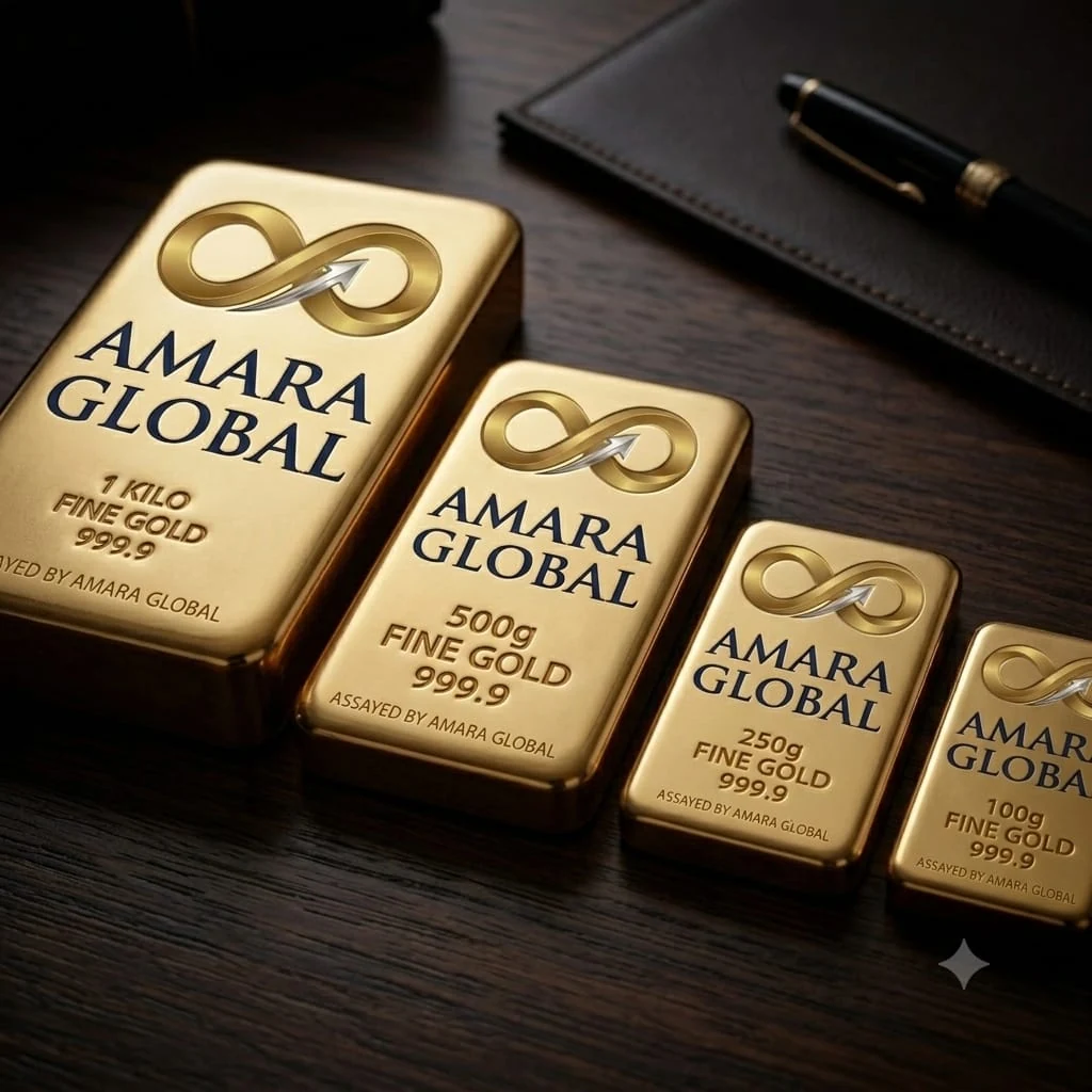 Gold bars on gold-bearing rock